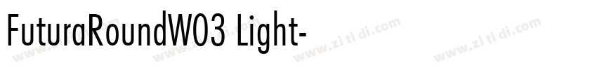 FuturaRoundW03 Light字体转换